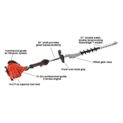Echo SHC-225s Hedge Trimmer 20" Double Sided 2-Str -Tool Comprehensive shc 225s.1