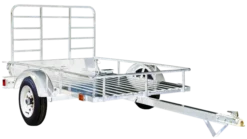 DK2 MMT4X6OG Open Rail Galvanized Utility Trailer
