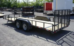 6.4x20 Grey Powder Coated Dovetail Utility Trailer -Tool Comprehensive untitled grey.4
