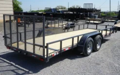 6.4x20 Grey Powder Coated Dovetail Utility Trailer -Tool Comprehensive untitled grey.6