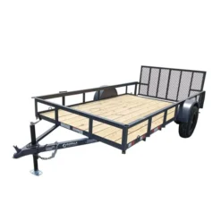 Utility Trailer 6.4'x12' Reinforced Dovetail Gate Mower